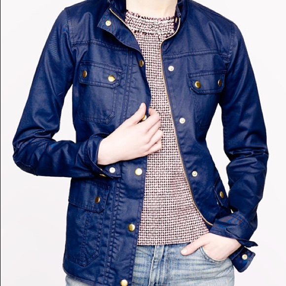 J. Crew Field Jacket in Navy Blue