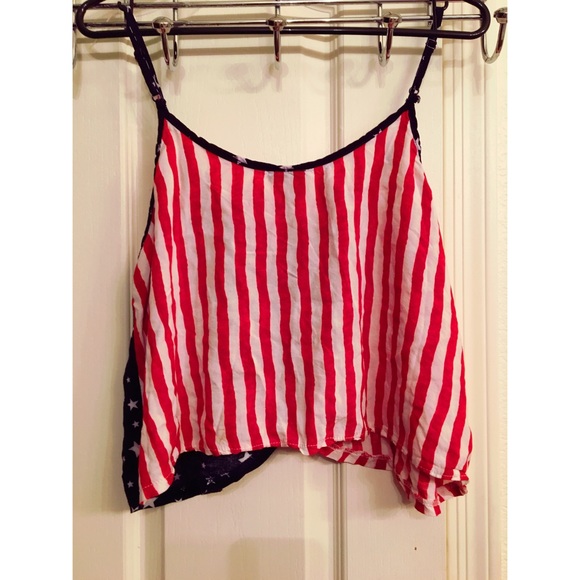 Windsor American Flag Crop Top - Picture 2 of 3