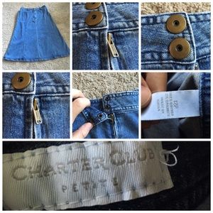 Very cute long jean skirt