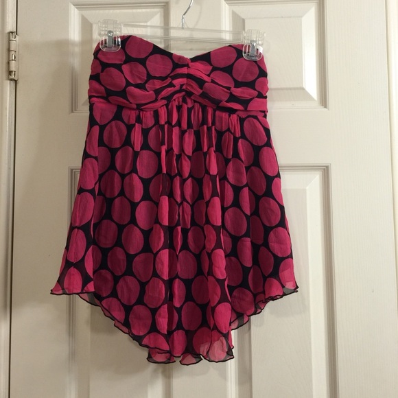 Super cute polka dot tube top