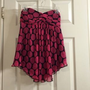 Super cute polka dot tube top