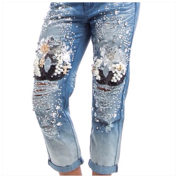 Multi Gemstones Jeans - Picture 5 of 10