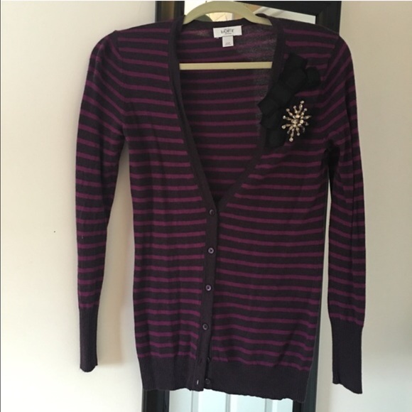 Ann Taylor purple cardigan