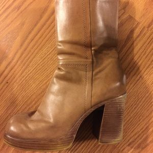 Tan ankle boots