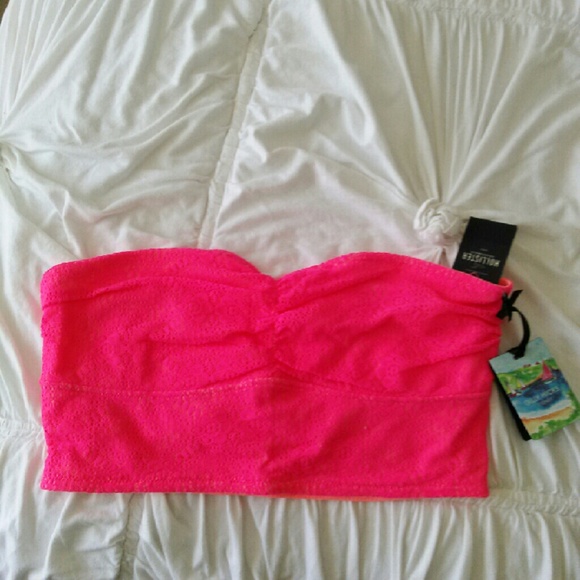 Neon pink bandeau