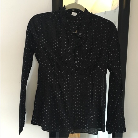 J Crew polka dot shirt