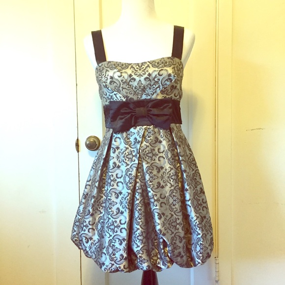 Adorable Silver Tea Party Dress
