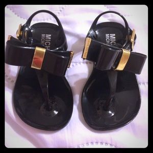 Toddler girls black Michael Kors Sandal