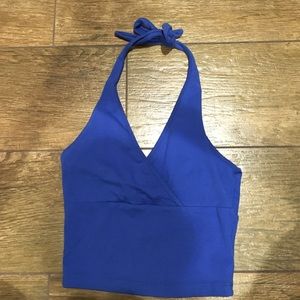 Tie halter top