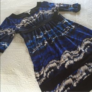 A Pea in the Pod blue maternity dress