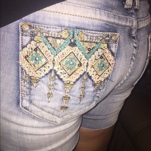 Grace In LA blue jean shorts