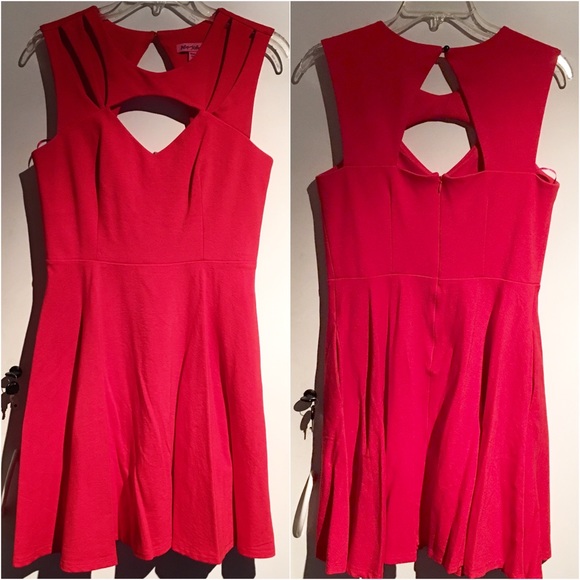 DONATED! Vermillion orange Betsey Johnson dress