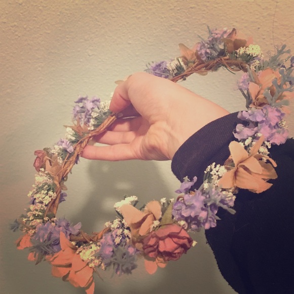 Handmade bohemian flower crown