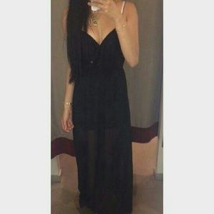 Black maxi dress
