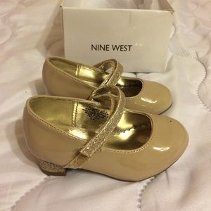 Nine West toddler nude heels
