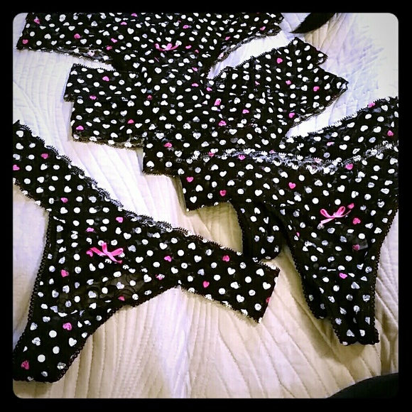 Lot of 10 polka dot thongs