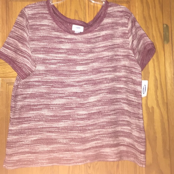NWT! OLD NAVY maroon knit shirt