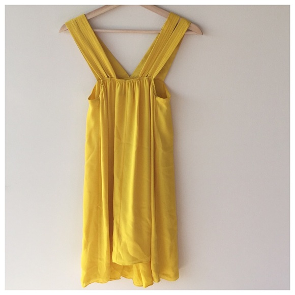Alice+Olivia yellow double strap Silk mini dress🌾 - Picture 3 of 4