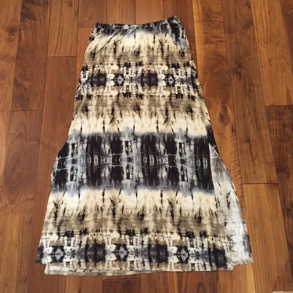 Cute for summer tie dye soft maxi skirt