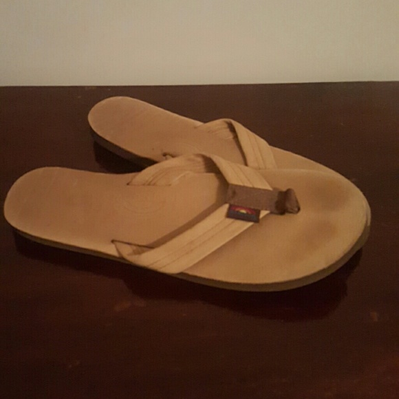 Rainbow (Yellow) Flip Flops