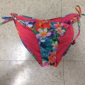 Floral bathing suit bottom