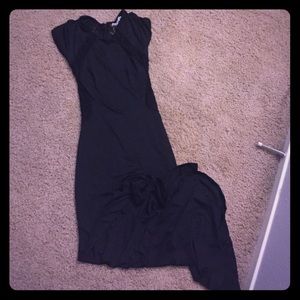 Black lace maxi dress