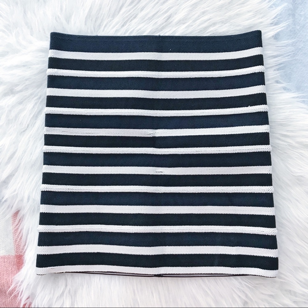Navy/White Stripe Bandage Skirt