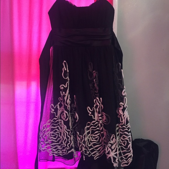 Black floral dress