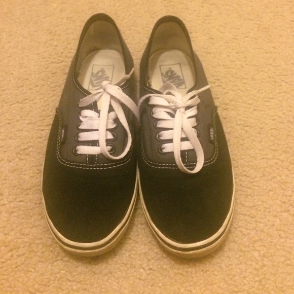 Black and grey vans