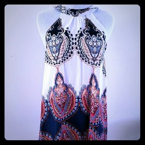Cute lightweight summer halter top/dress.