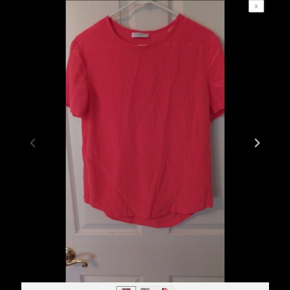 Equipment Riley blouse xs , bright coral