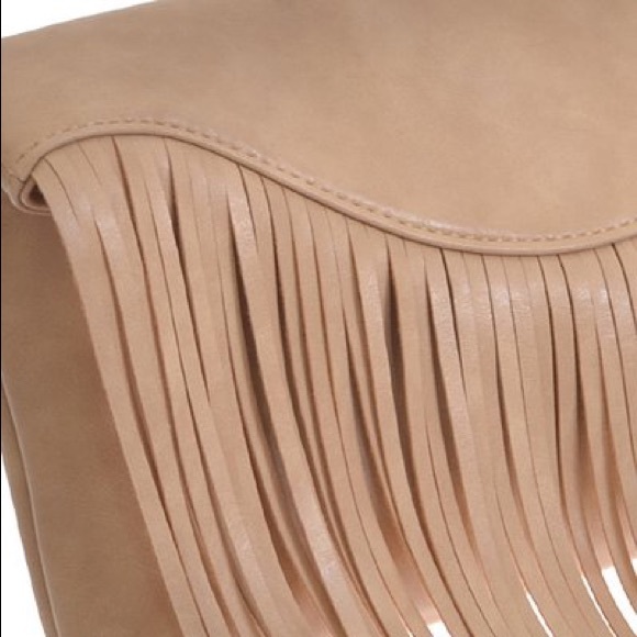 Taupe Fringe Handbag - Picture 3 of 4