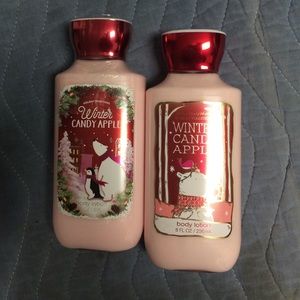 Winter candy apple body lotion (bath & body works)