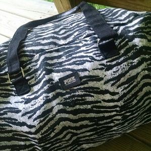 Large PINK V.S. Zebra Duffle CAN SHIP OUT TODAY