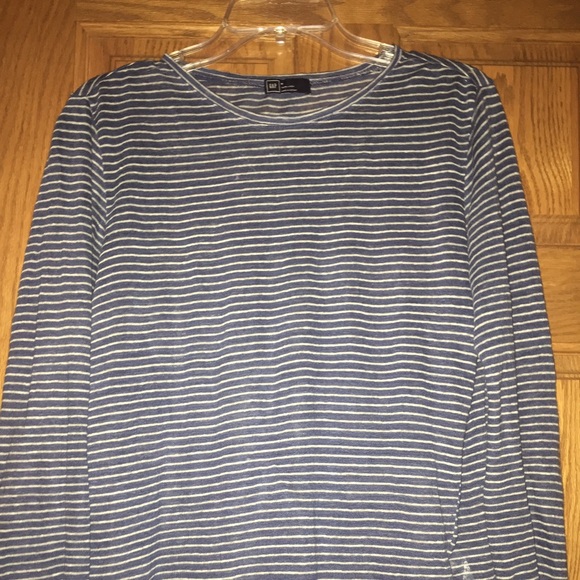 GAP loose-fitting striped long sleeve shirt