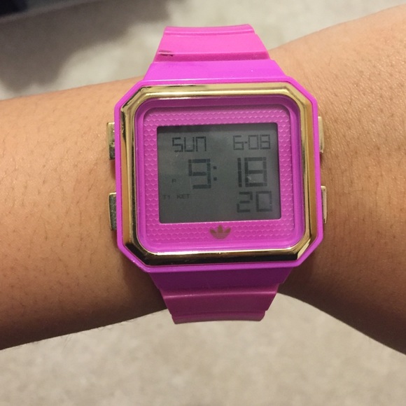 Pink Adidas Watch