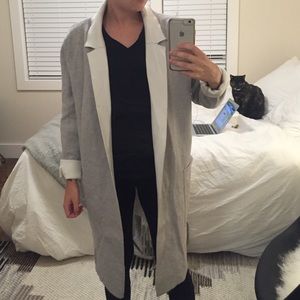 Zara two tone open sweater coat