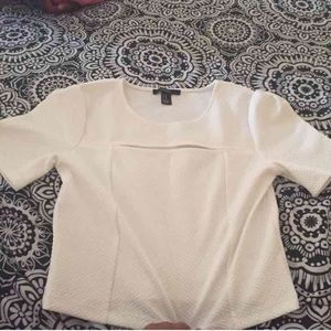 Texture crop top with chest slit.. Taking offers