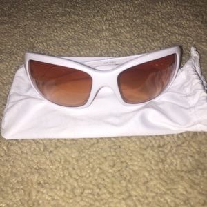 AUTHENTIC white oakley sunglasses