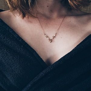 🌹10K GOLD🌹 Delicate Flower Necklace