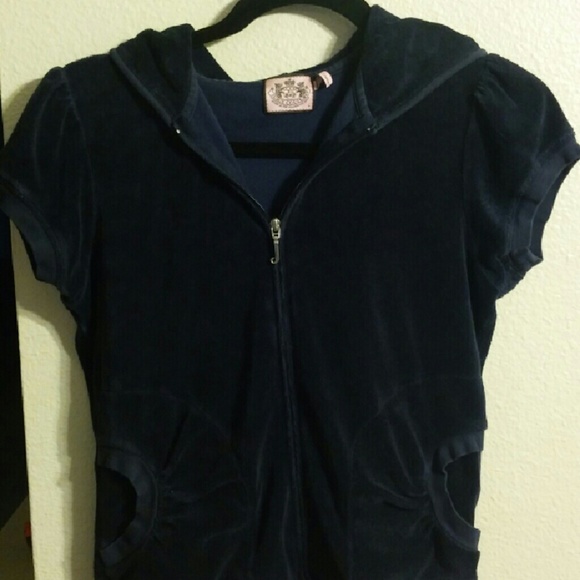Navy Blue Juicy couture short sleeve jogger - Picture 1 of 4
