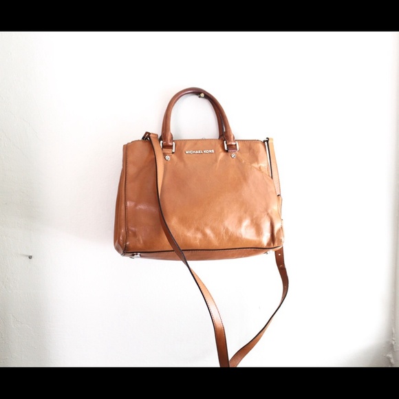 Michael Kors brown leather bag