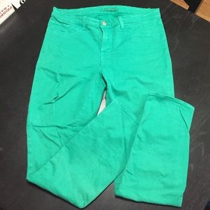 Green (Emerald) J Brand skinny pants