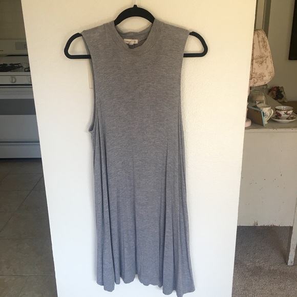 Mock Neck Trapeze Dress