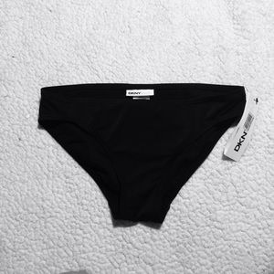 DKNY black bikini bottoms