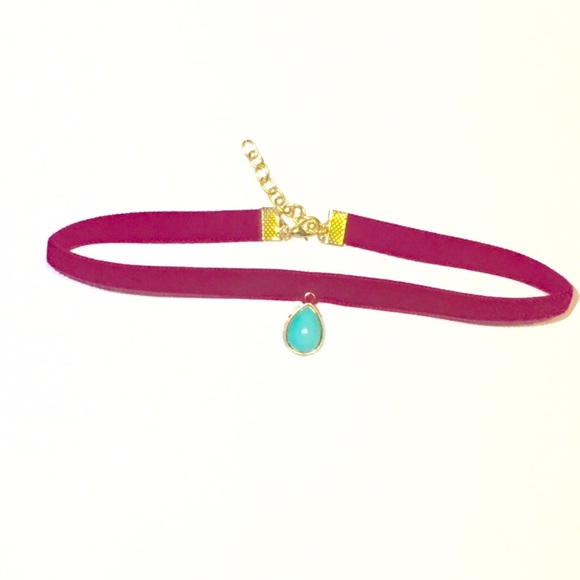 Free People Jewelry - Fuchsia Princess Choker