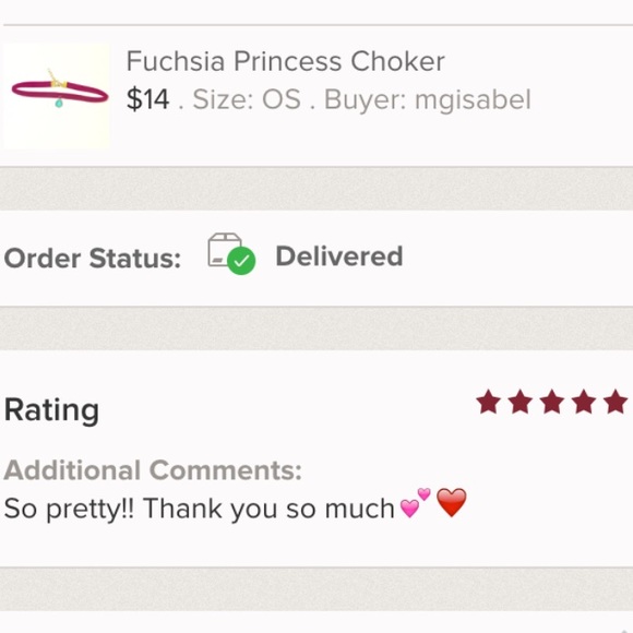 Fuchsia Princess Choker - Picture 3 of 3