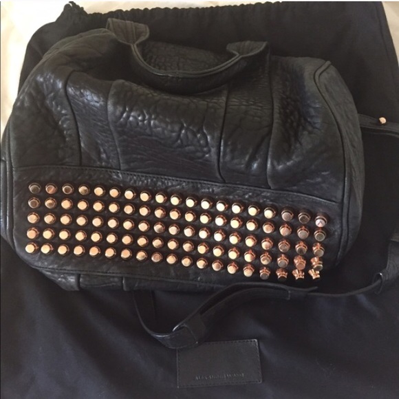Alexander wang Rocco satchel black rose gold
