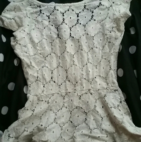 Peplum lace shirt