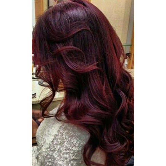 Plum Red Full Clip In Extension 23 inches!!